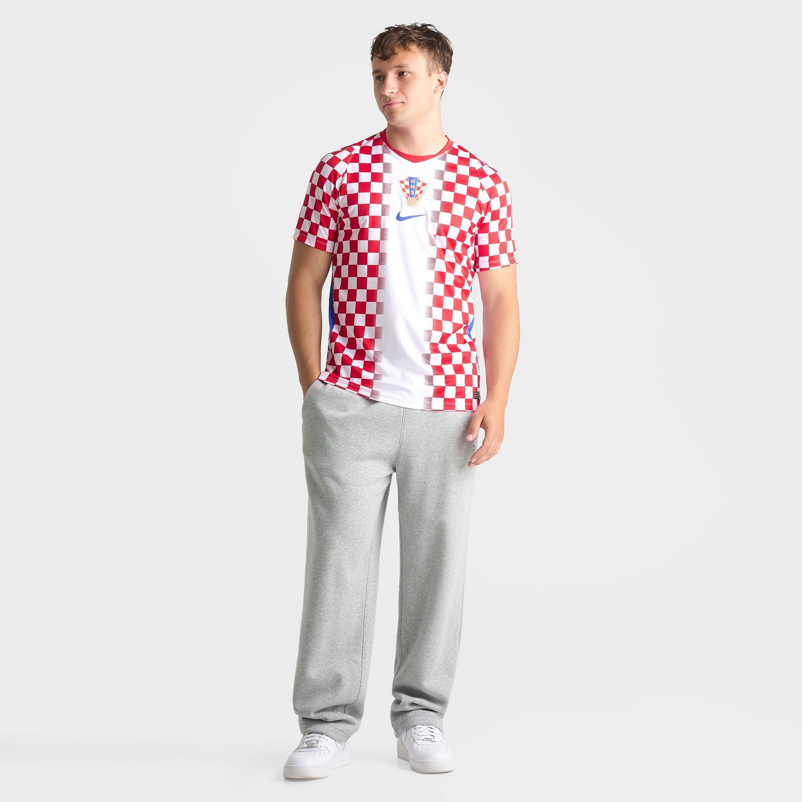 Men's Nike Croatia 2026 Stadium Home Dri-FIT Replica Soccer Jersey - White