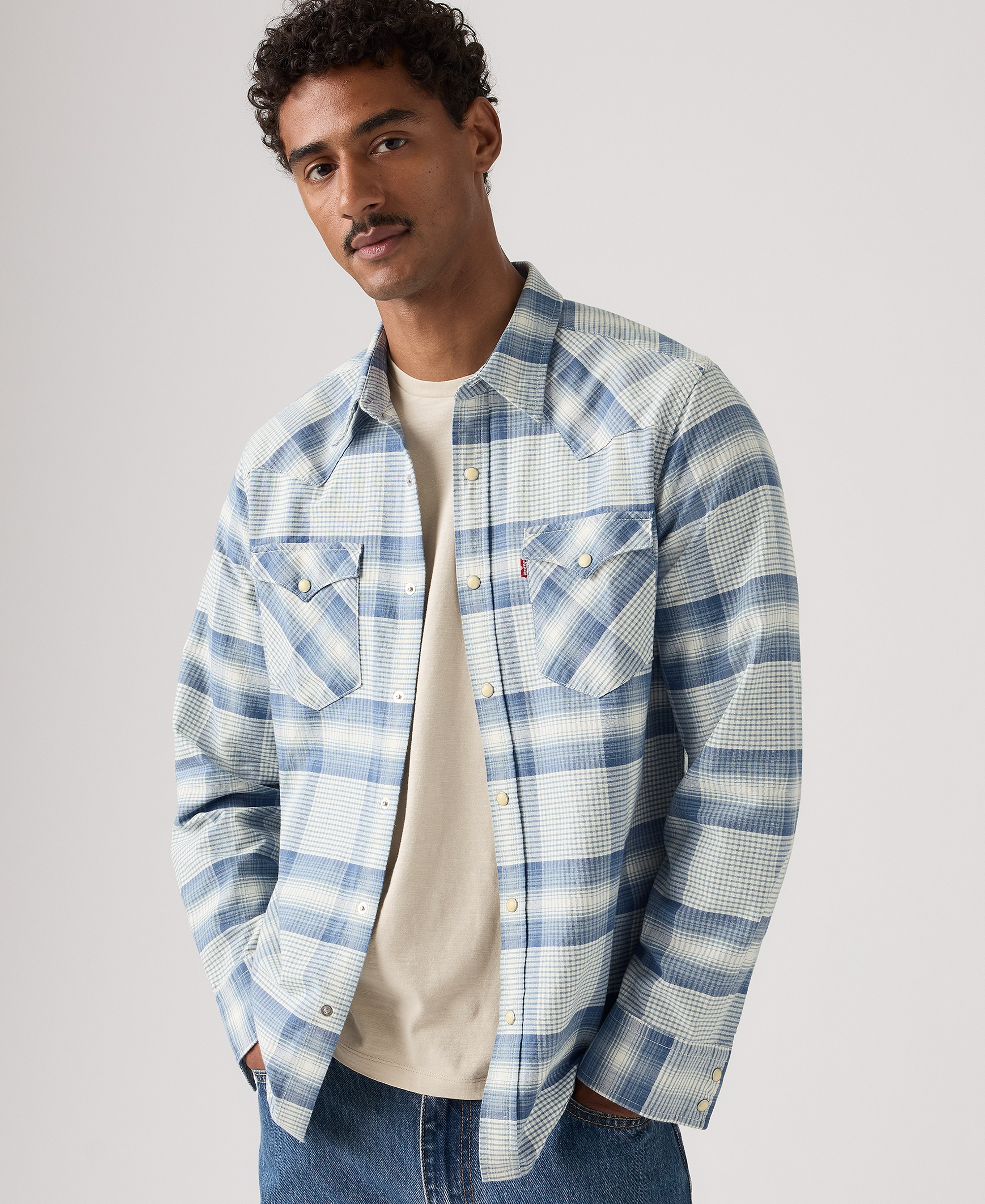Levi's Men's Classic-Fit Western Shirt - Allure Plaid