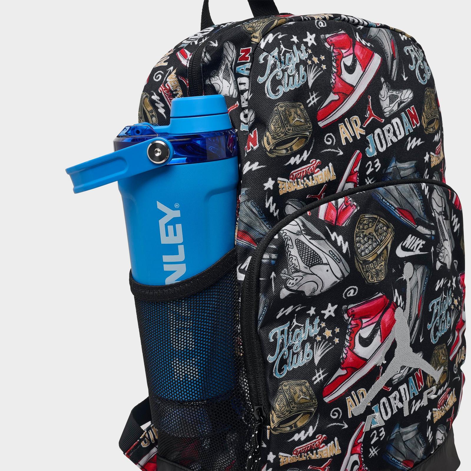 Kids' Jordan Air Raid Backpack - Black/Multicolor - view 5