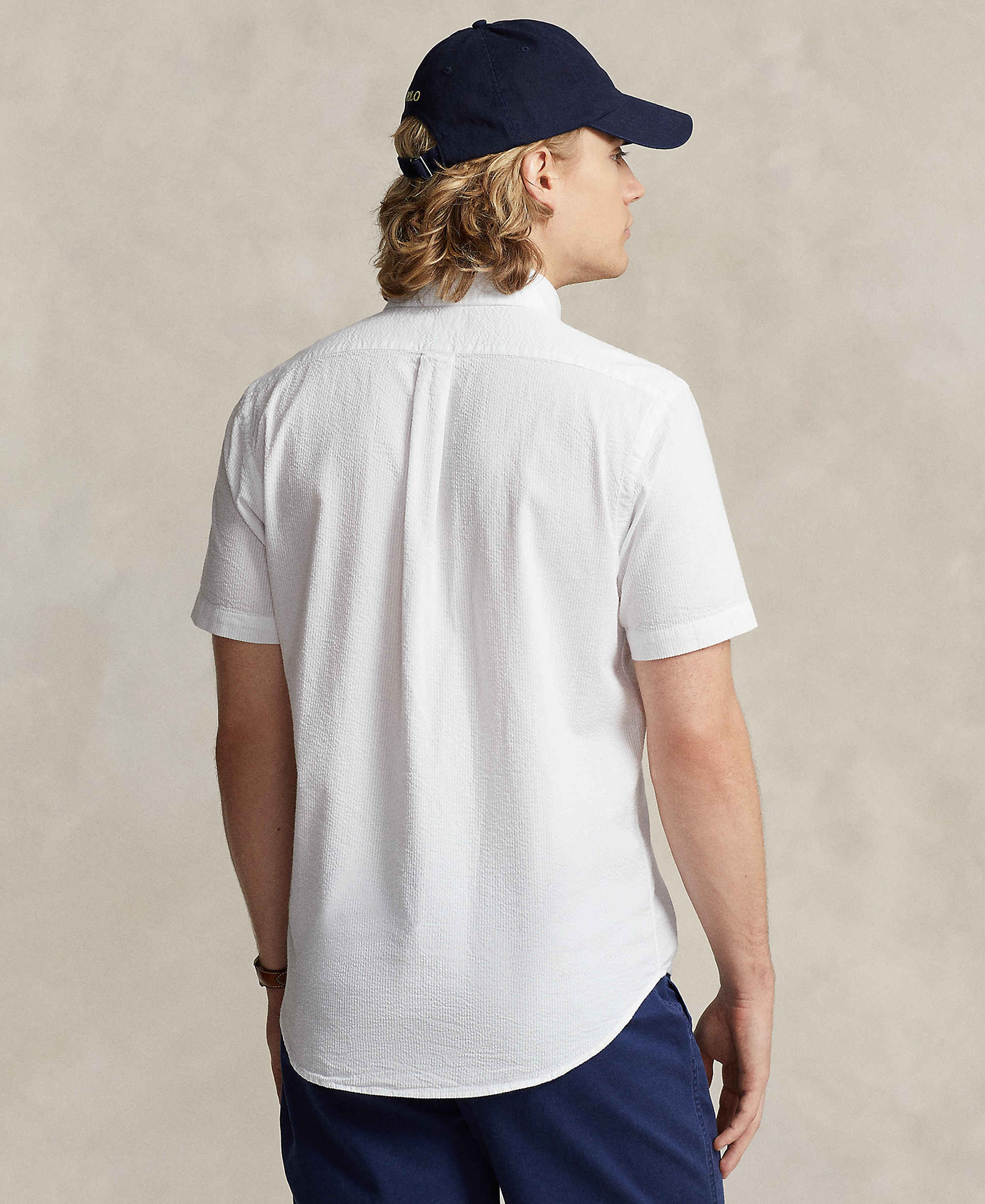 Polo Ralph Lauren Men's RL Prepster Classic-Fit Seersucker Shirt - White