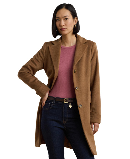 Lauren Ralph Lauren Women's Single-Breasted Walker Coat, Created for Macy's - New Vicuna