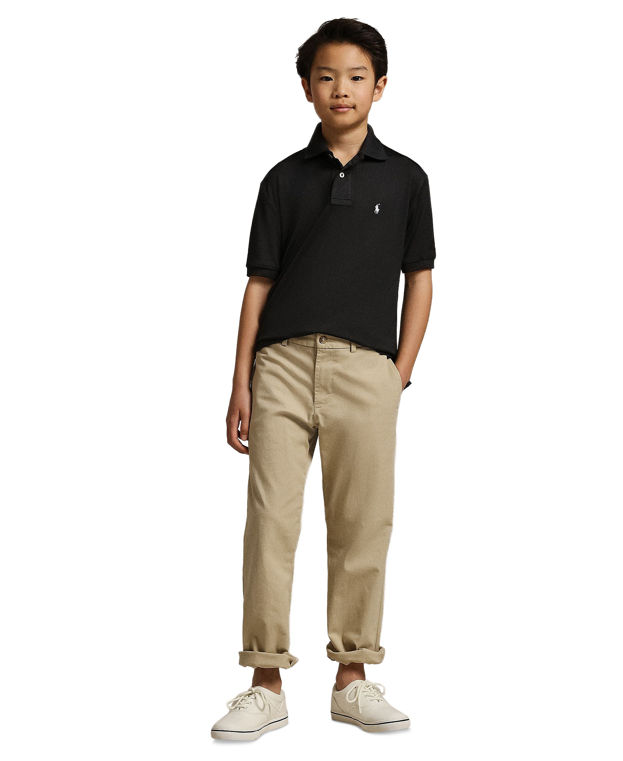 Polo Ralph Lauren Boys' 8-20 Performance Jersey Polo Shirt - Polo Black