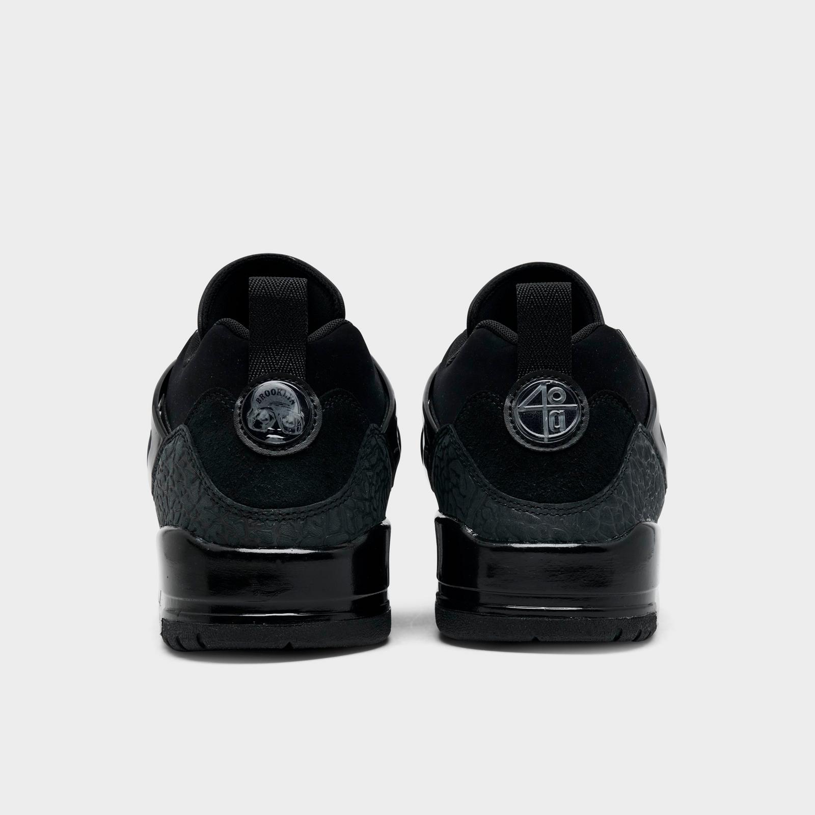 Men's Jordan Spizike Low Casual Shoes - Black/Black/Anthracite - view 4