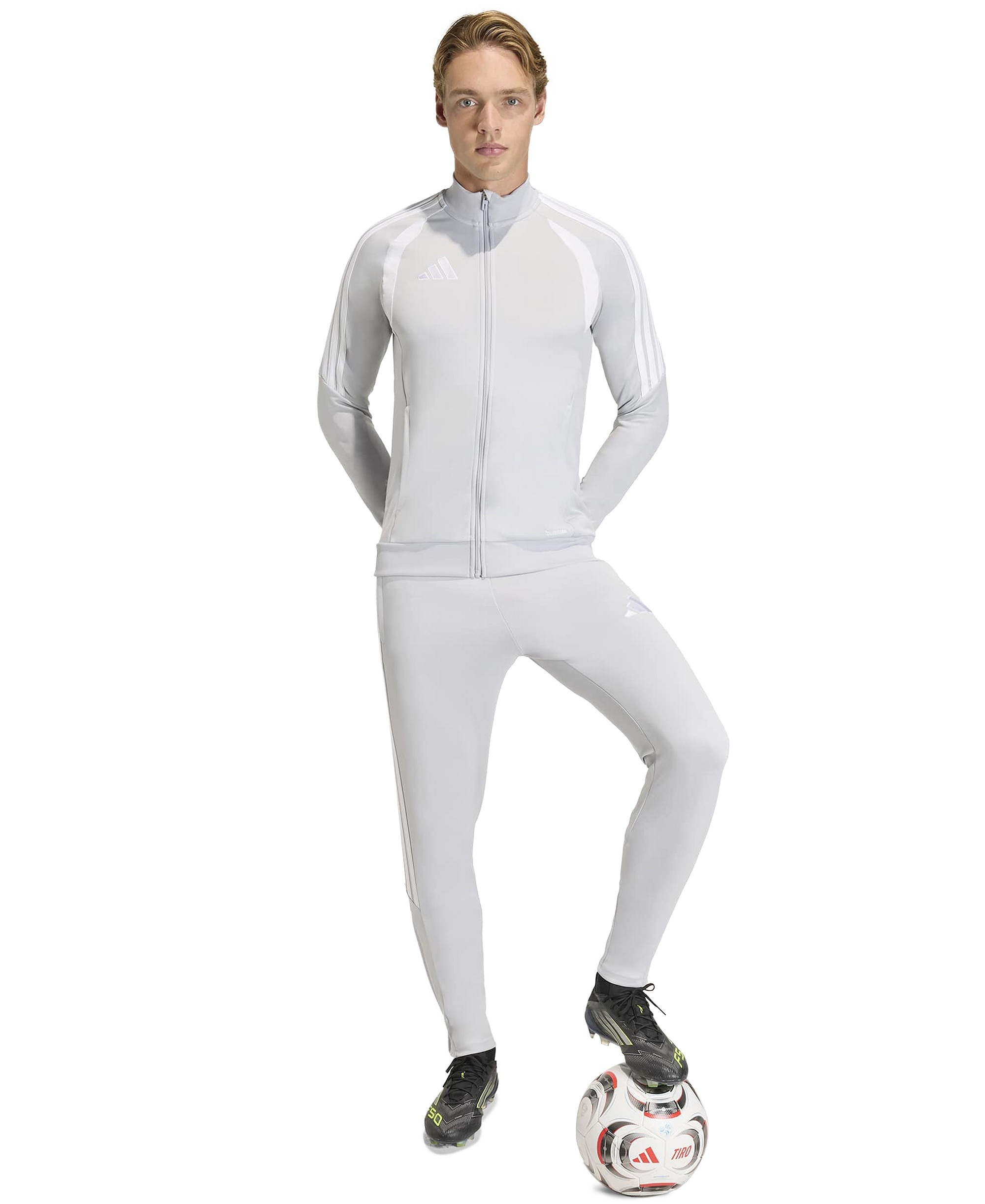 adidas Men's Tiro 26 League Mid-Rise Training Pants - Lite Gray/White
