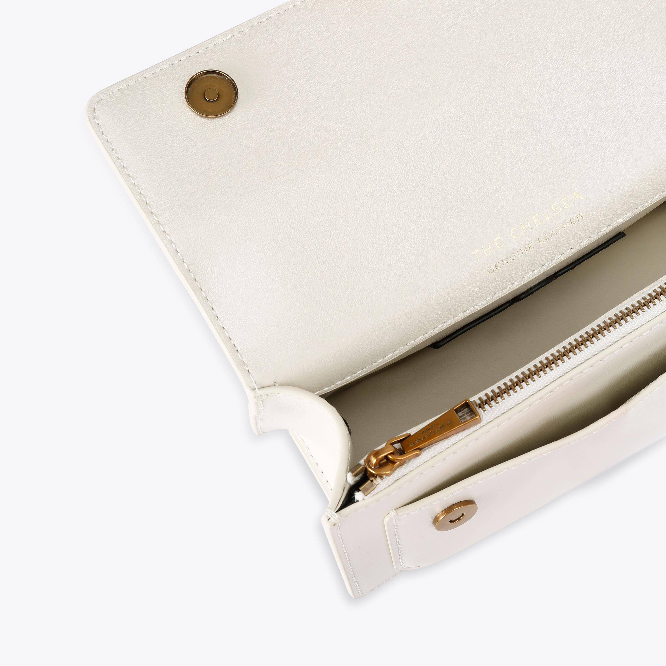 Kurt Geiger London Small Chelsea East West Bag - White - view 6