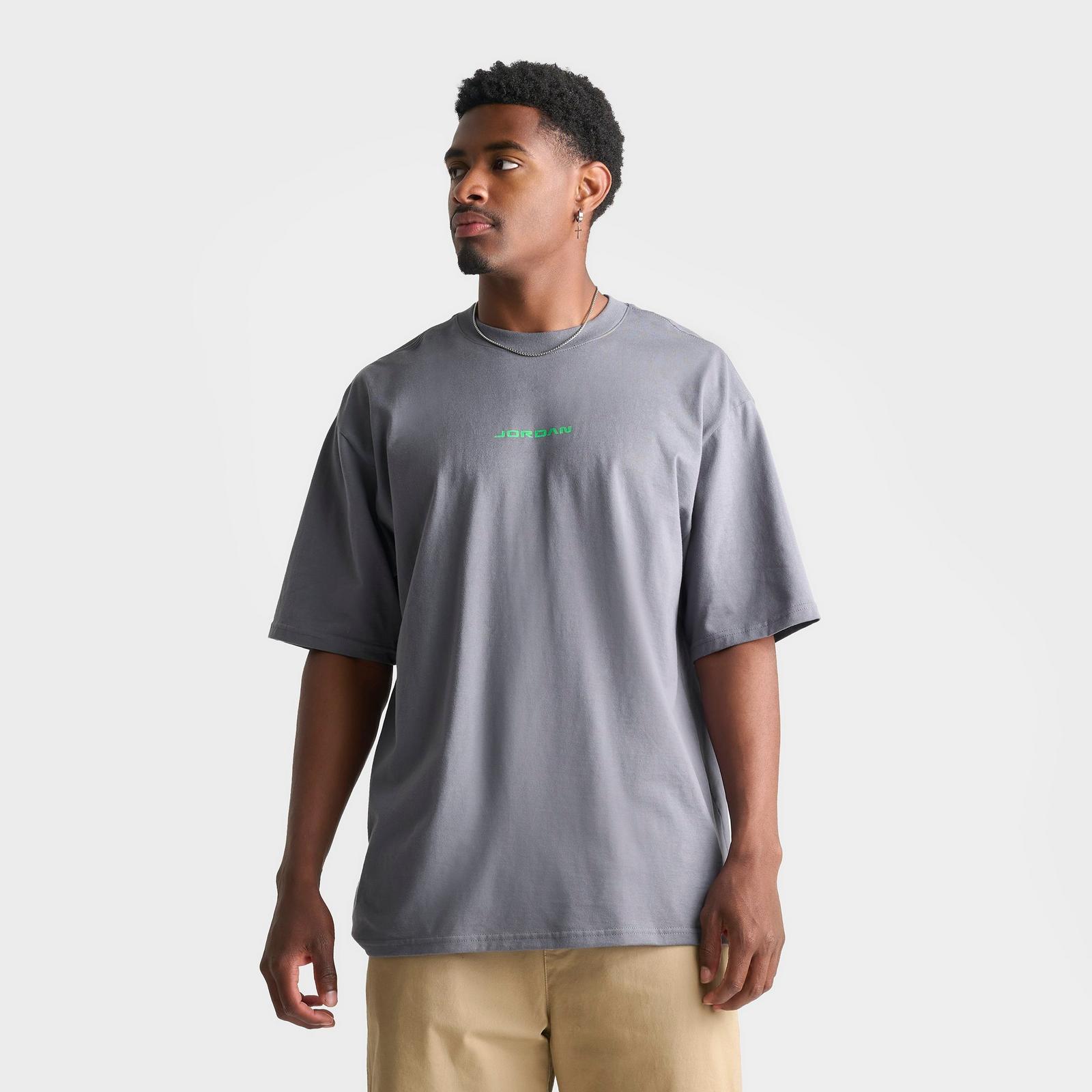 Men's Jordan 1985 AJ13 Flint T-Shirt - Flint Grey - view 3