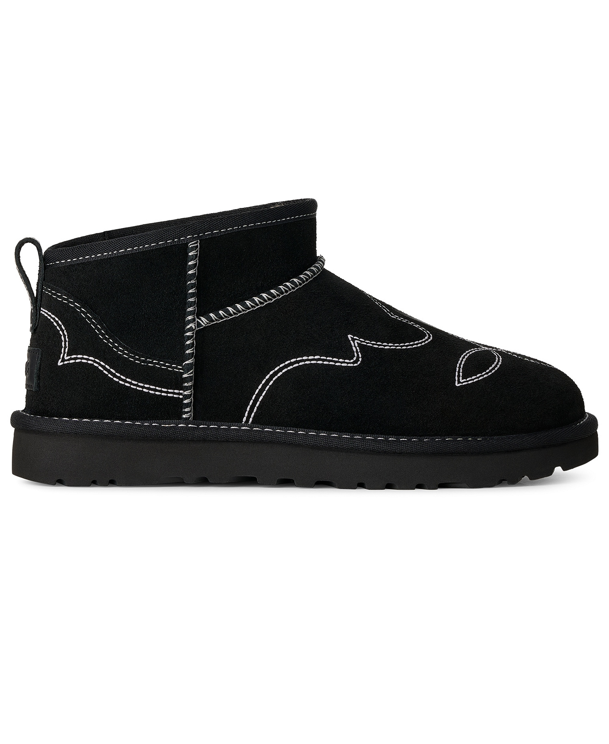 UGG® Women's Classic Ultra Mini Western Slip-On Booties - Black