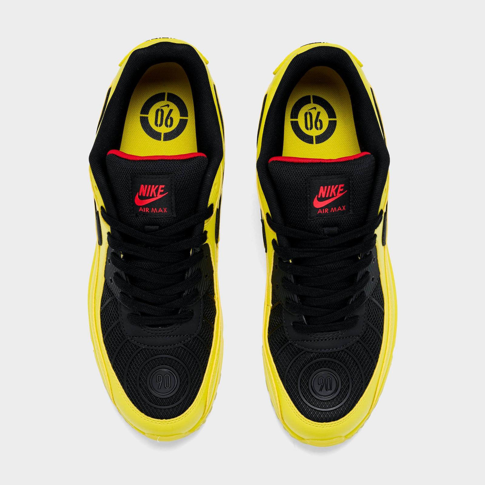 Men's Nike Air Max 90 SE Total 90 Casual Shoes - Zest/Black/Fire Red/Gym Red