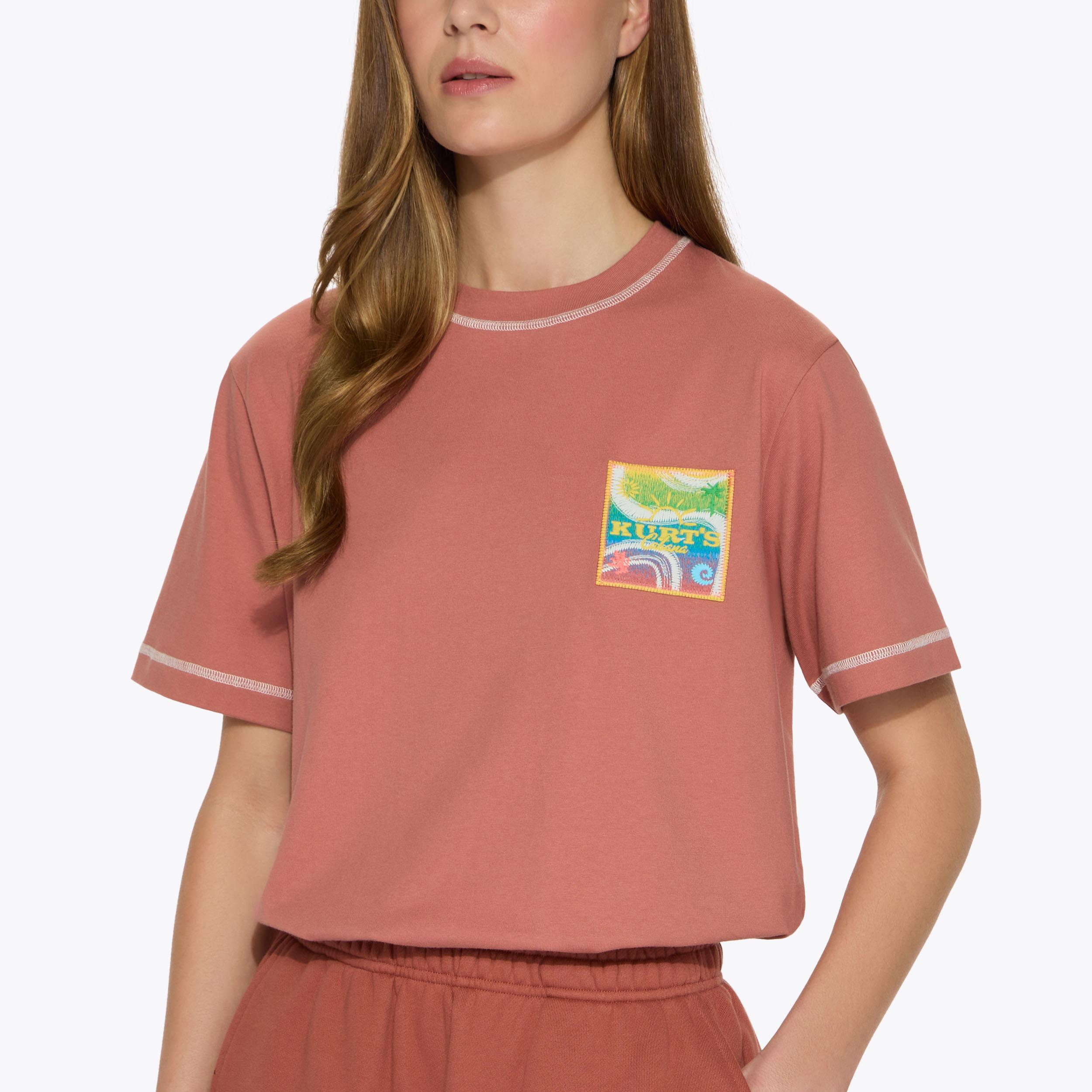 Kurt Geiger London Kurt's Cabana T-shirt - Brown - view 2
