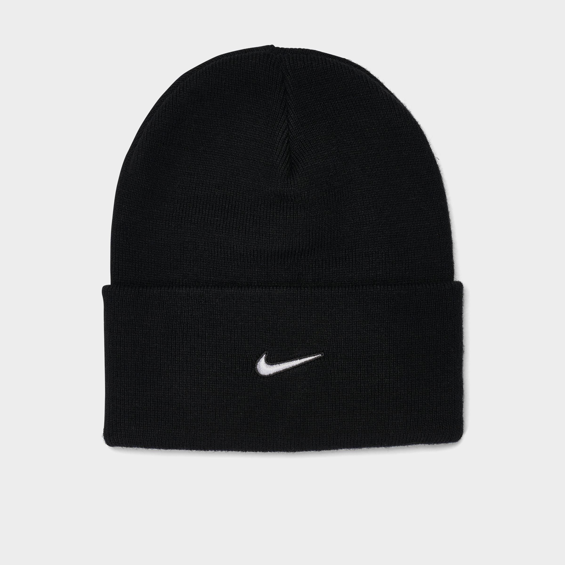 Nithtke Peak Swoosh Beanie Hat - Black