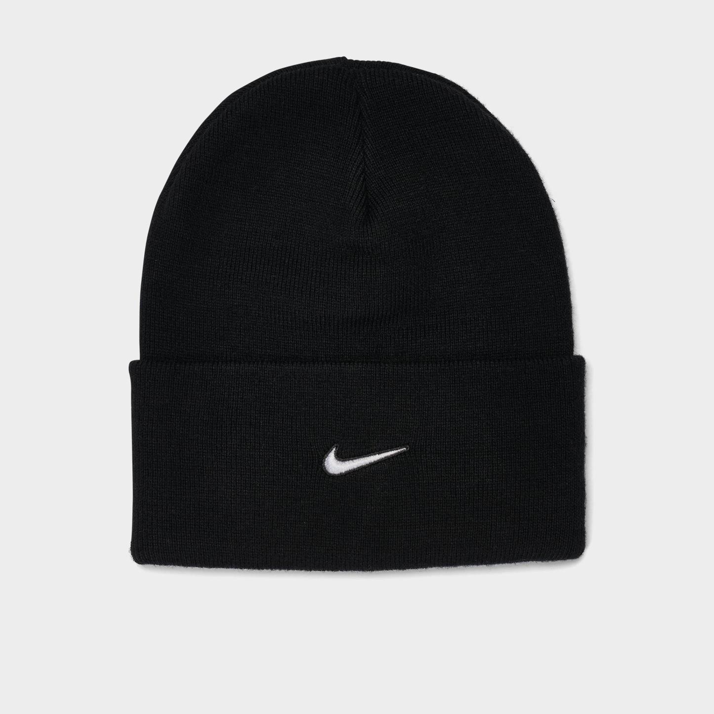 Nithtke Peak Swoosh Beanie Hat - Black