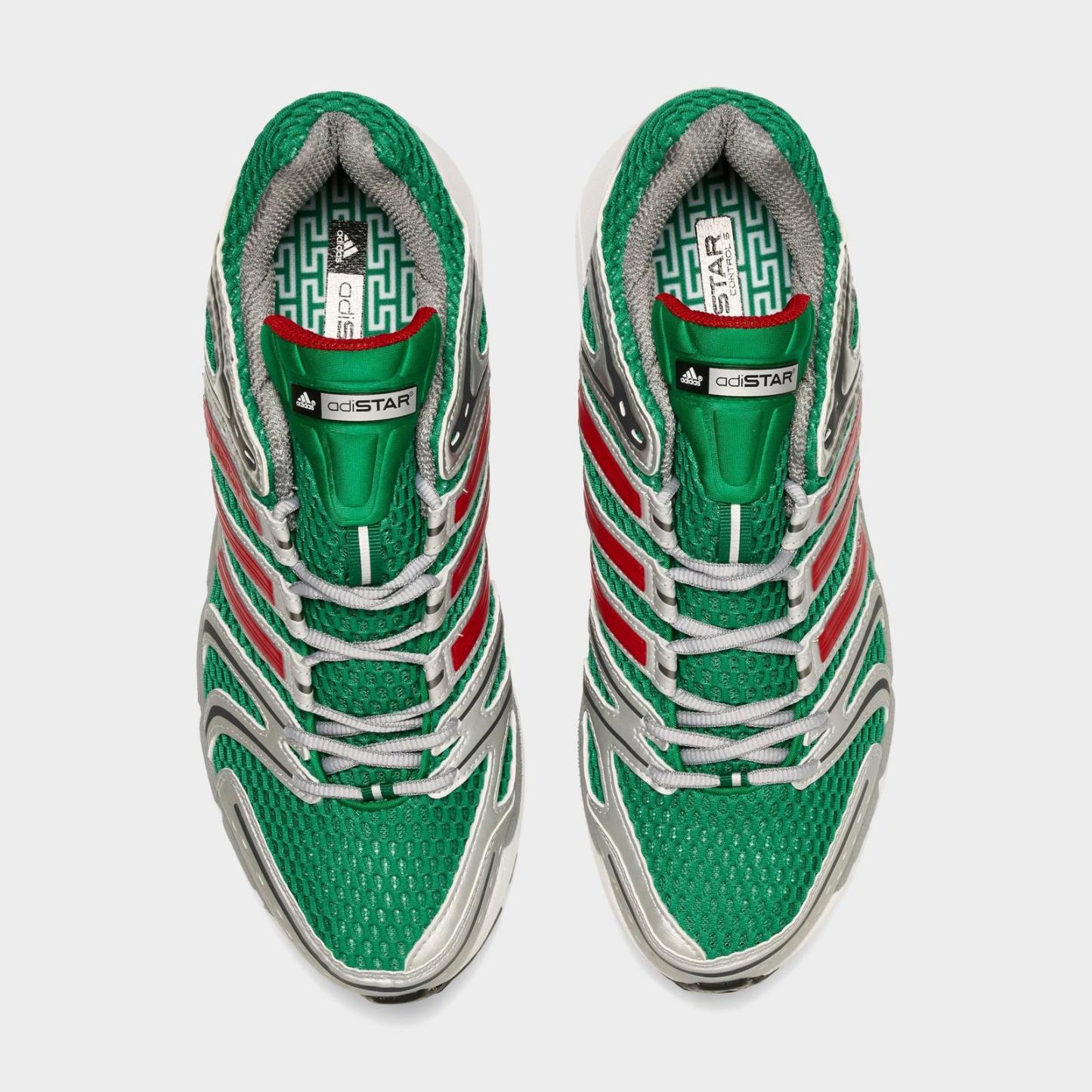 Men's adidas Adistar Control 5 Casual Shoes - Bold Green/Better Scarlet/Core Black - view 5