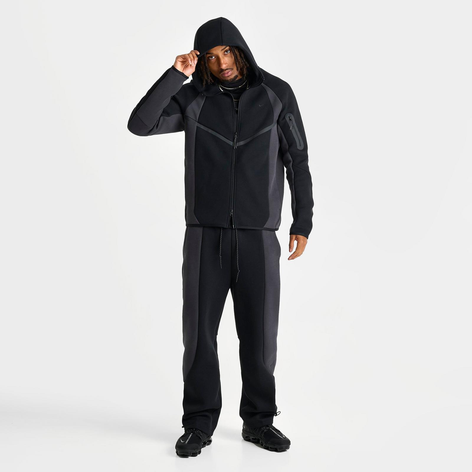 Men's Nike Tech Fleece Pro Windrunner Full-Zip Jacket - Black/Anthracite/Black