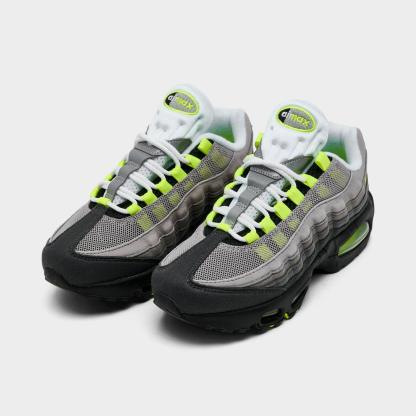 Big Kids' Nike Air Max 95 Big Bubble Casual Shoes - Black/Neon Yellow/Anthracite/Light Graphite
