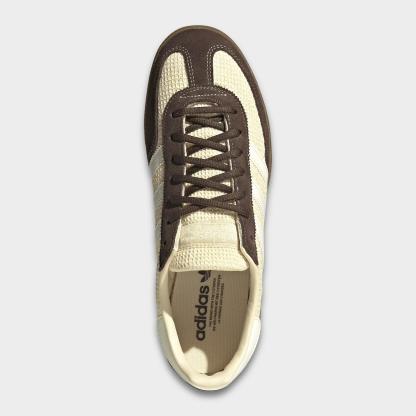 Men's adidas Originals Handball Spezial Casual Shoes - Part 4 - Warm Vanilla/Off White/Dark Brown - Top view