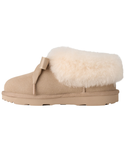 UGG® Kids' Bailey Bow Round Toe Slippers - Sand