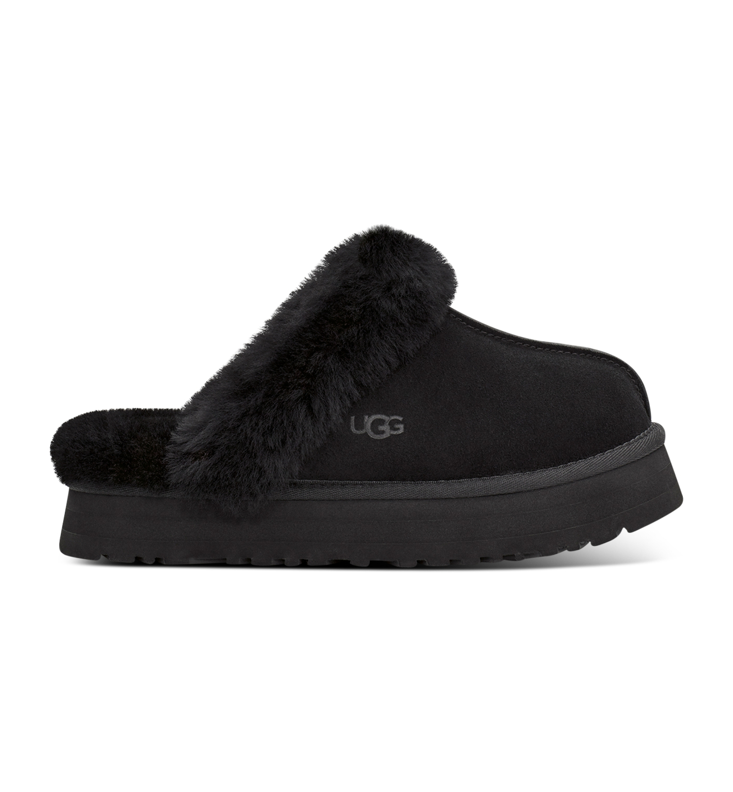 UGG® Women's Disquette Slip-On Clog Slippers - Black