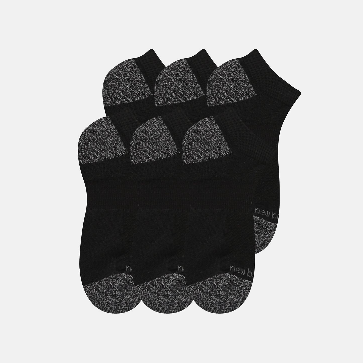 New Balance Active No Show Socks 6 Pack, LAS65204BK