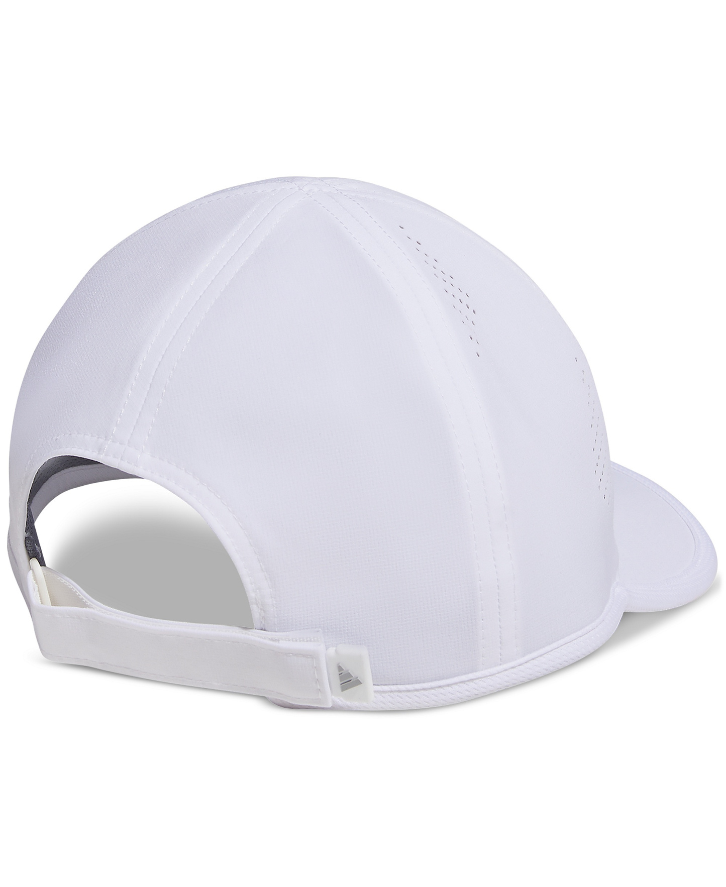 adidas Women's Superlite 3 Stripe Adjustable Hat - White/silver Metallic