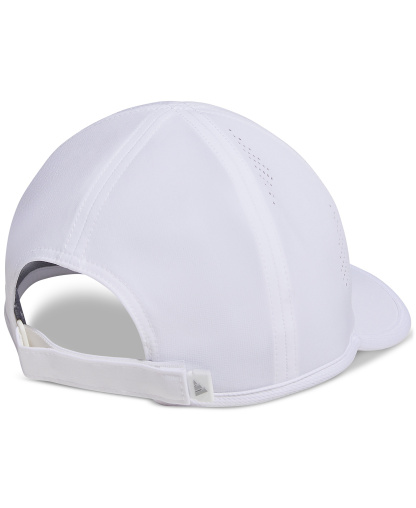 adidas Women's Superlite 3 Stripe Adjustable Hat - White/silver Metallic
