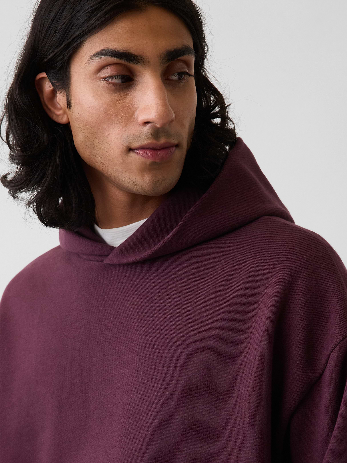 Adult Heavyweight Oversized Hoodie - Bordeaux purple