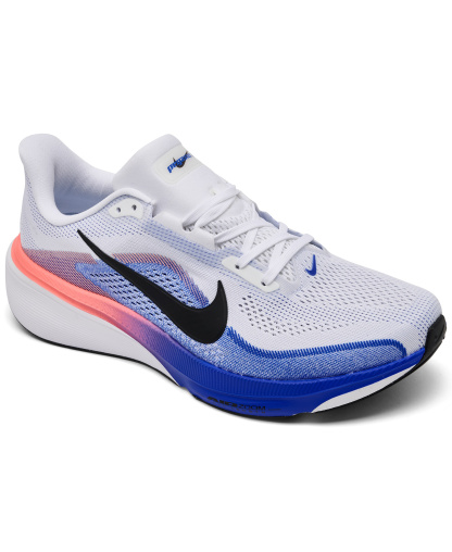 Nike Men's Pegasus 42 Running Sneakers from Finish Line - White, Blue, Pink