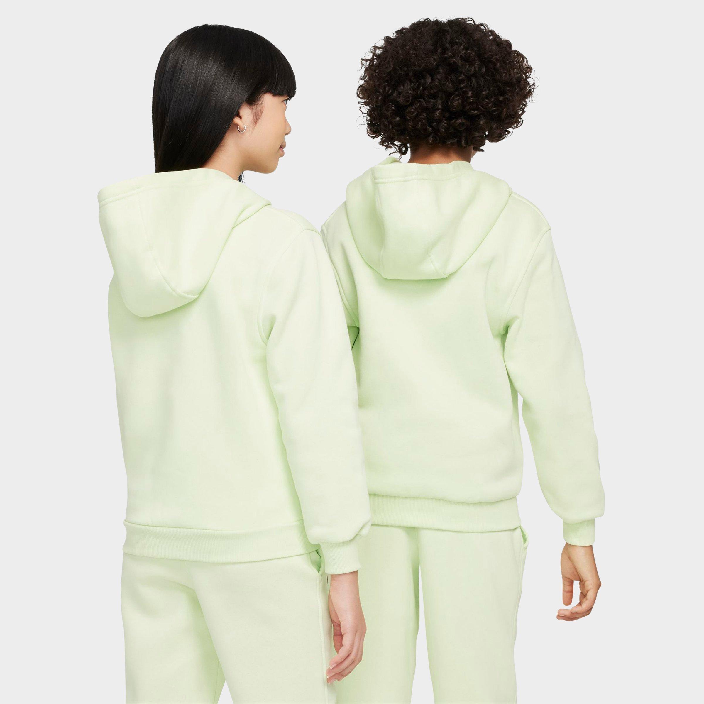Big Kids' Nithtke Sportswear Club Fleece Pullover Hoodie - Lime Ice/White