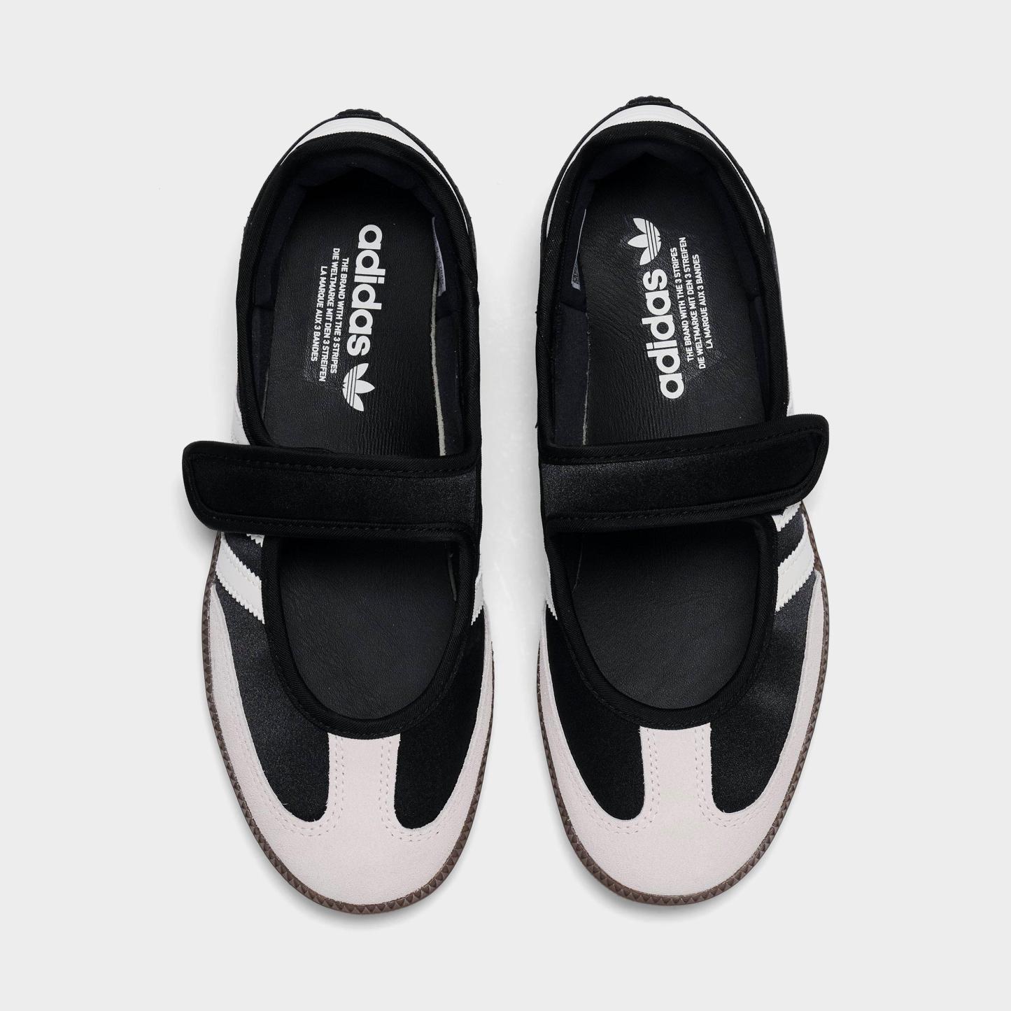 Women's adidas Originals Samba Jane Casual Shoes - Part 2 - Core Black/Off White - Top view