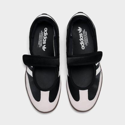 Women's adidas Originals Samba Jane Casual Shoes - Part 2 - Core Black/Off White - Top view