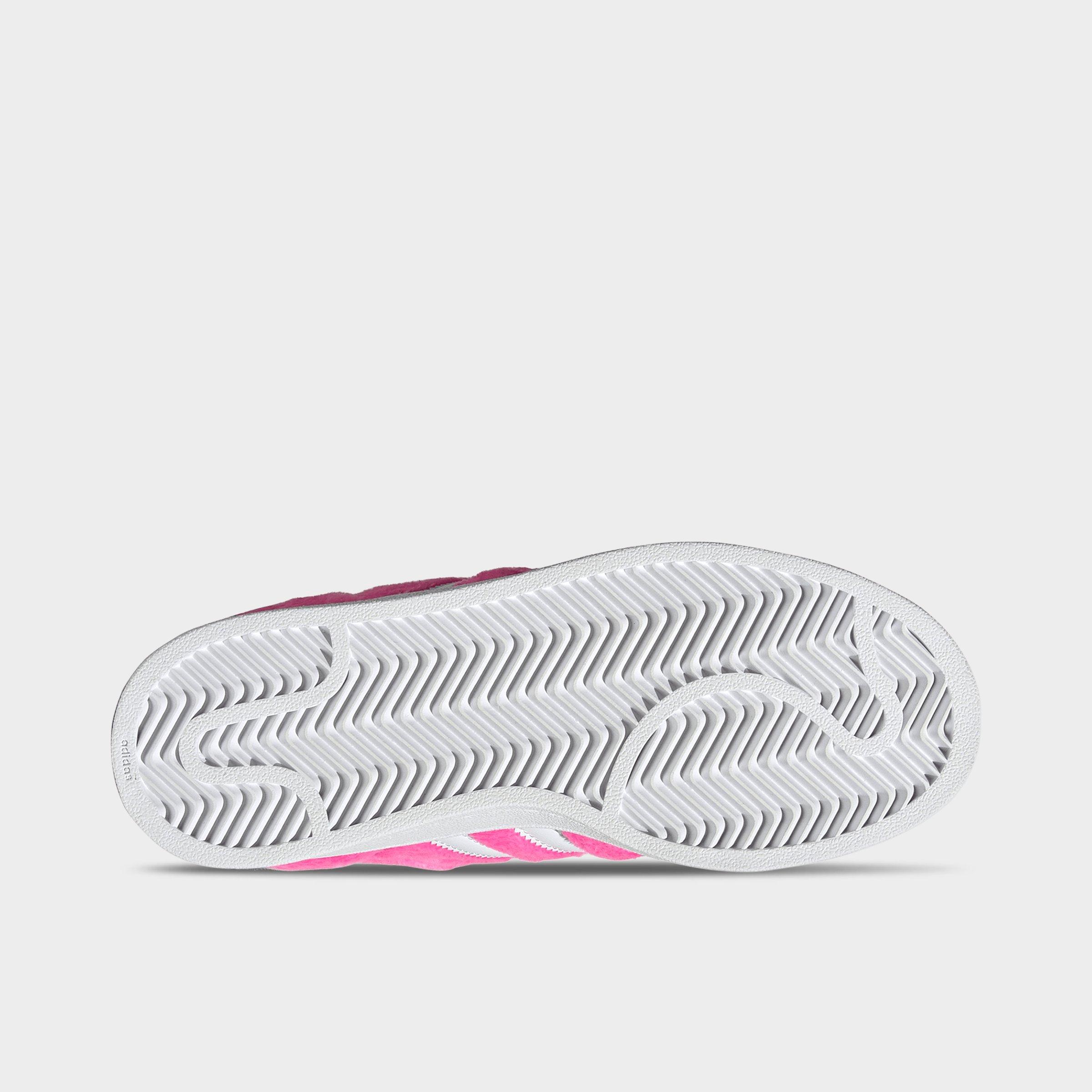 Big Kids' adidas Originals Superstar II Casual Shoes - Lucid Pink/Cloud White/Collegiate Purple - Bottom view