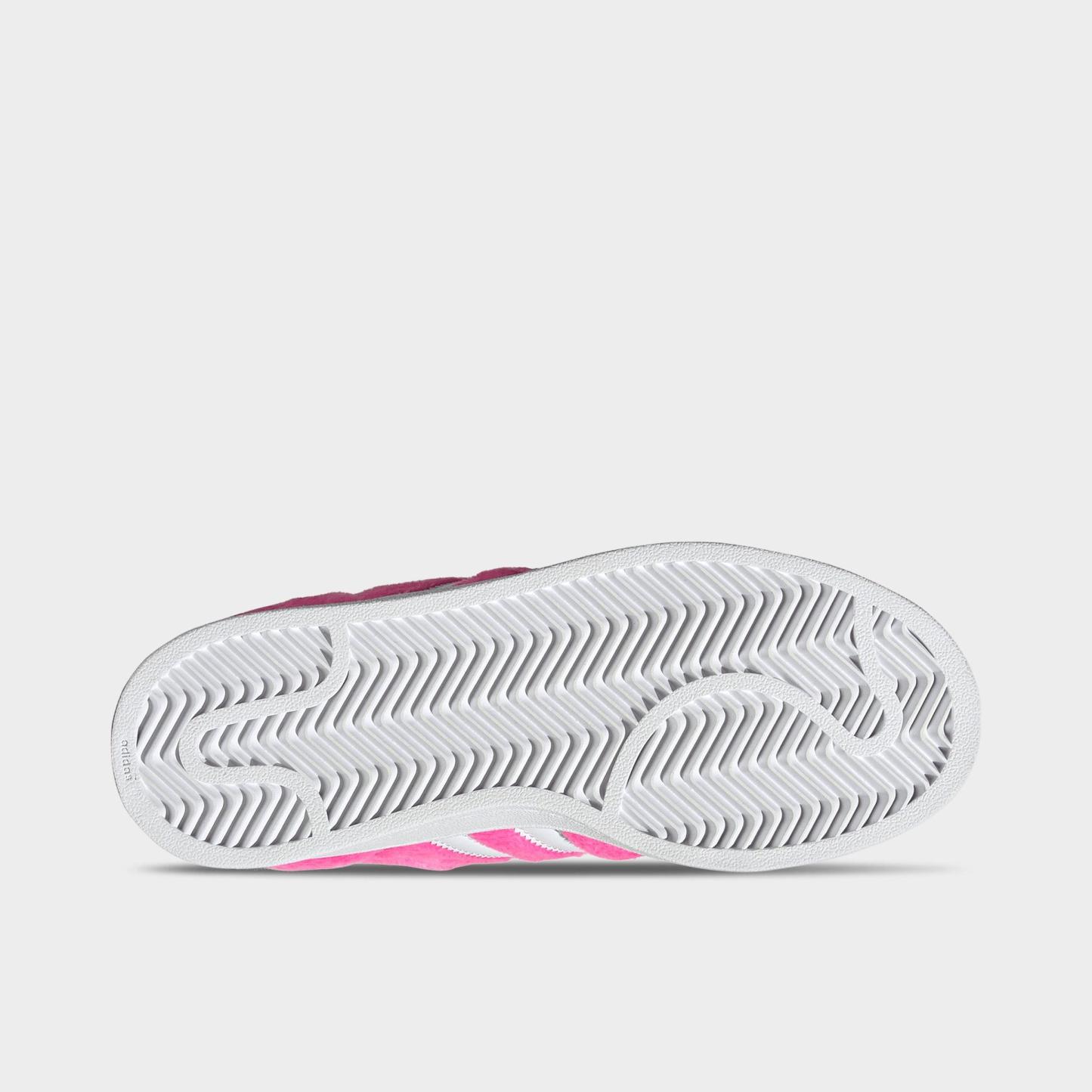Big Kids' adidas Originals Superstar II Casual Shoes - Lucid Pink/Cloud White/Collegiate Purple - Bottom view