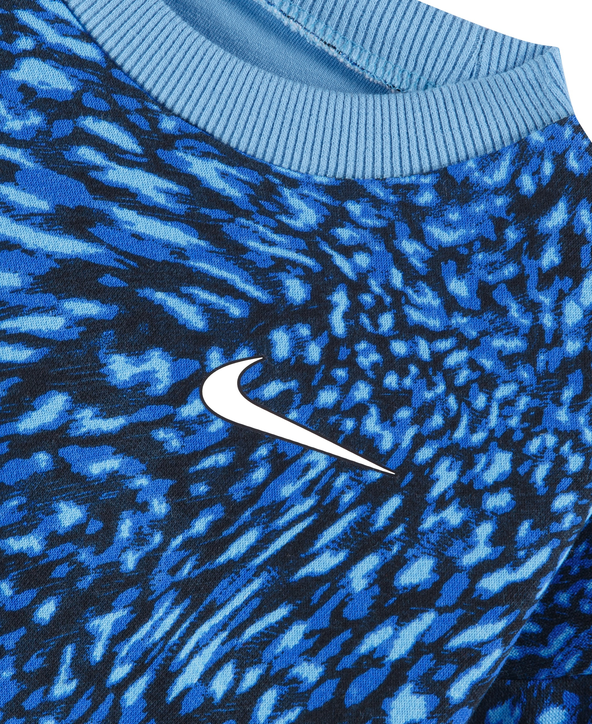 Nike Girls' 4-6X Allover Printed Top and Skirt, 2-Piece Set - Football Blue
