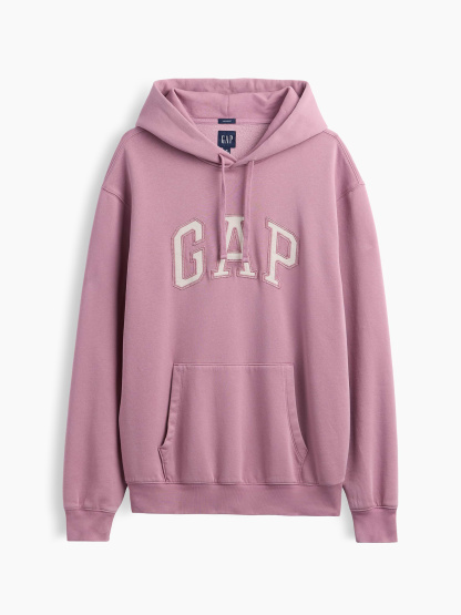 Adult VintageSoft Arch Logo Hoodie - Wispy pink mauve