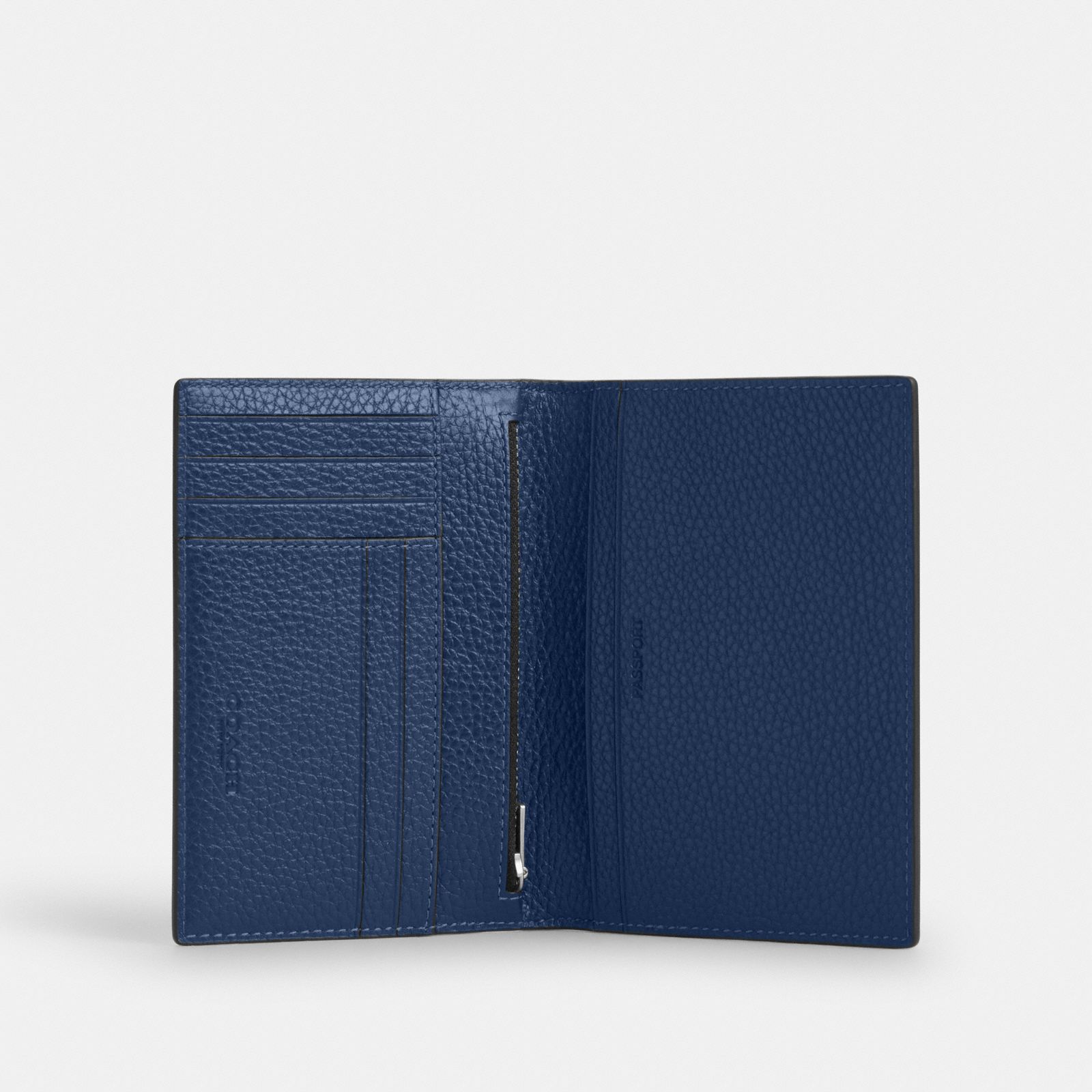 Passport Card Case With Car Print - Silver/Deep Blue Multi - view 2