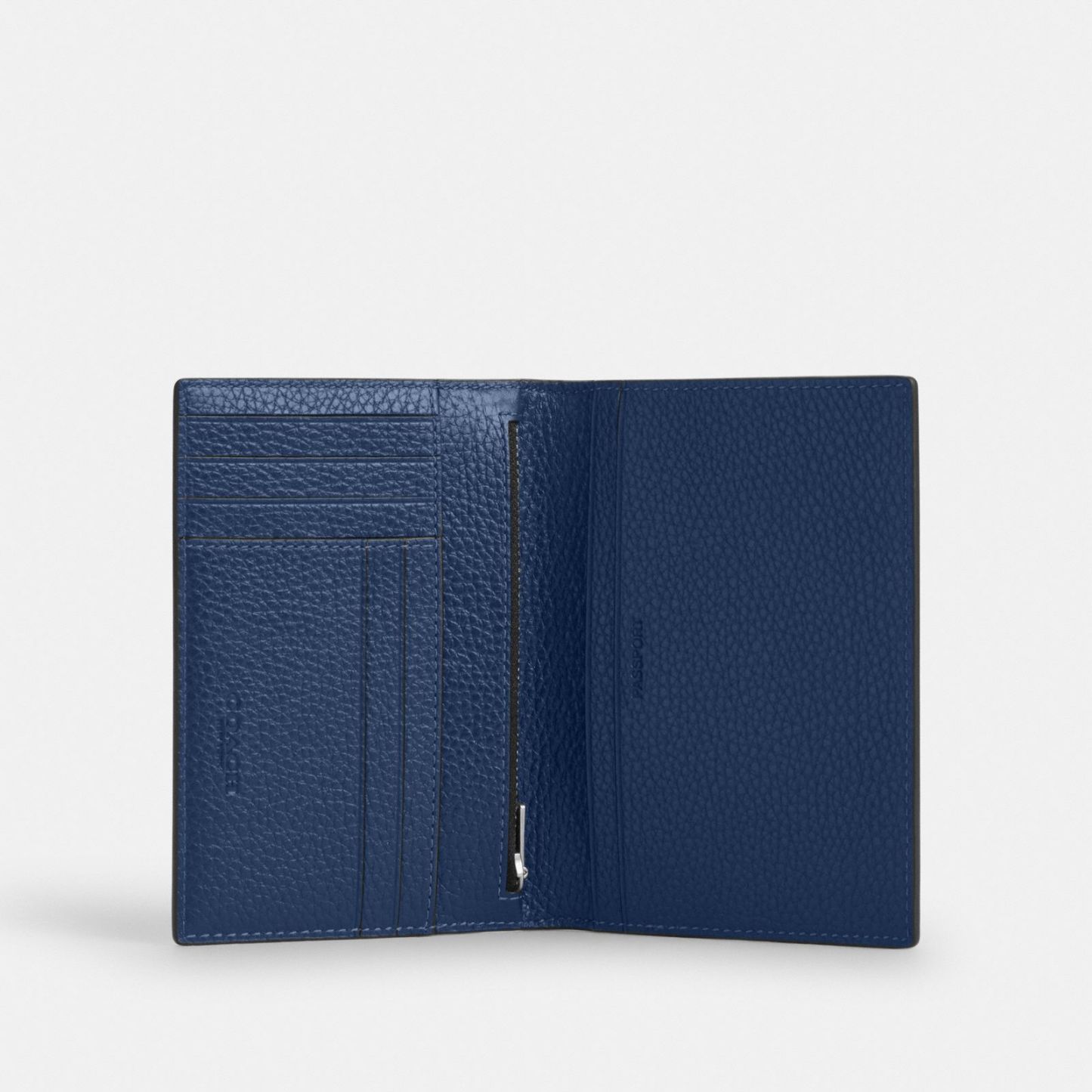 Passport Card Case With Car Print - Silver/Deep Blue Multi - view 2
