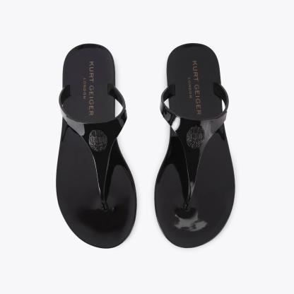 Kurt Geiger London Maddison T-bar Drench Sandal - Black - view 3