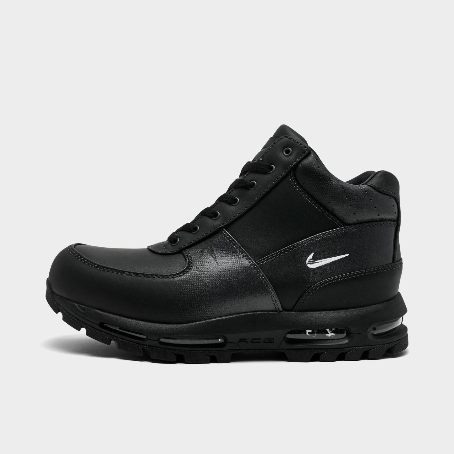 Men's Nithtke Air Max Goadome Boots - Black/Anthracite/Volt/White - Left shoe facing left. Outside of the shoe.