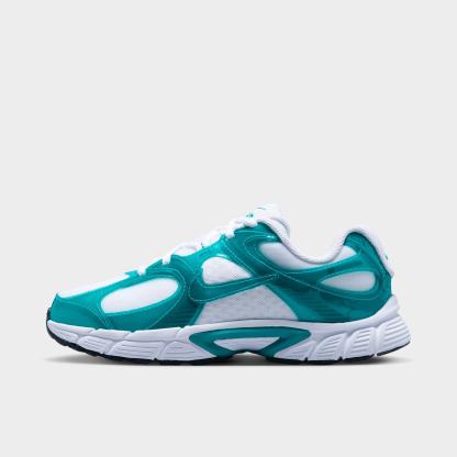 Big Kids' Nithtke V5 RNR Casual Shoes - White/Energy/Black/Football Blue - Left shoe facing left. Outside of the shoe.
