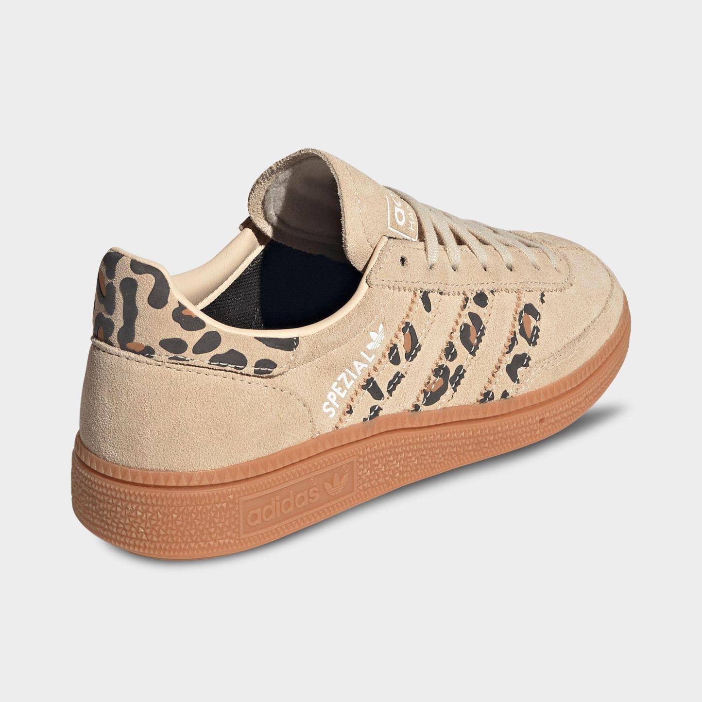 Big Kids' adidas Originals Handball Spezial Casual Shoes - Part 2 - Sand Strata/Cloud White/Mesa - Back view