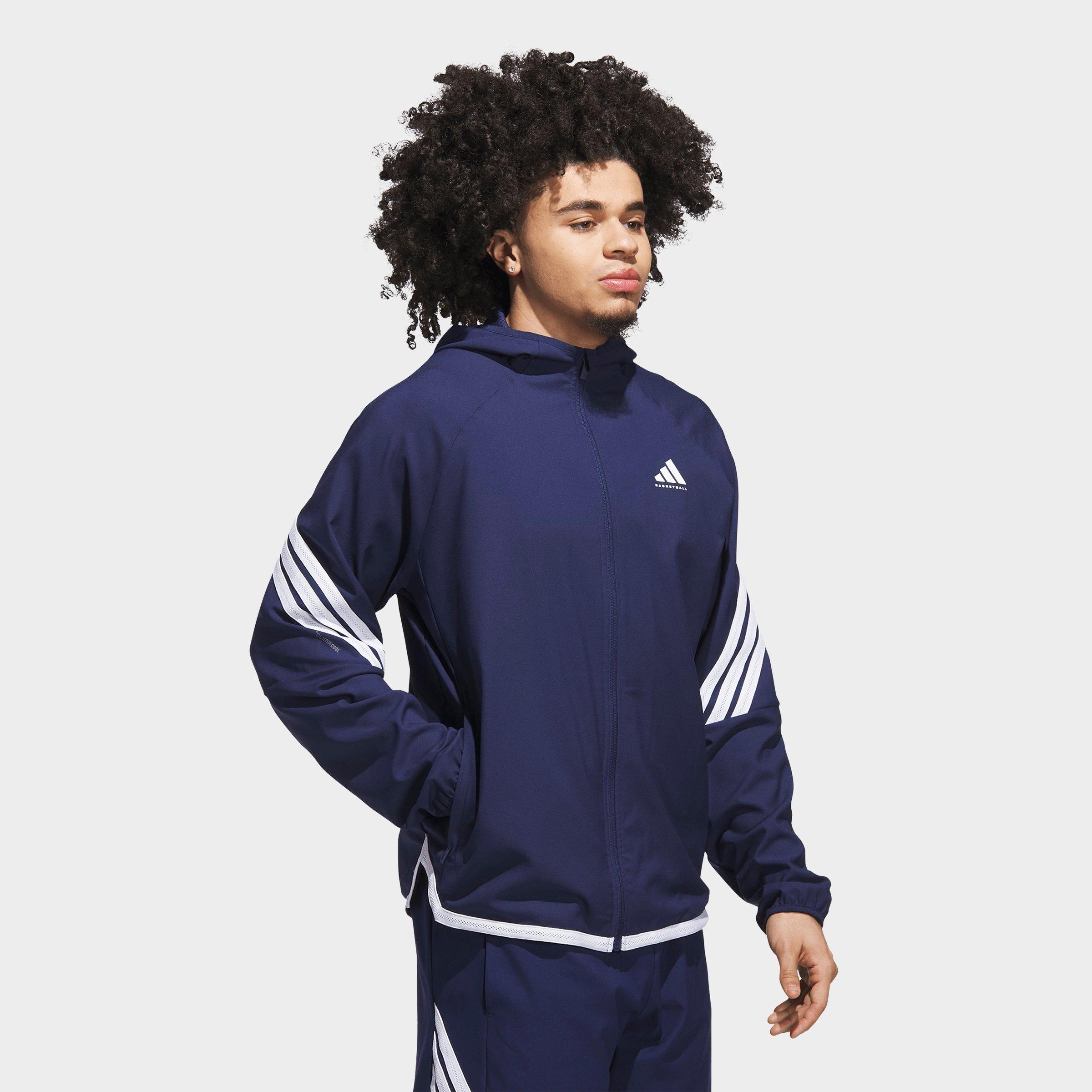 Men's adidas Crazy Lite Full-Zip Basketball Jacket - Team Navy Blue