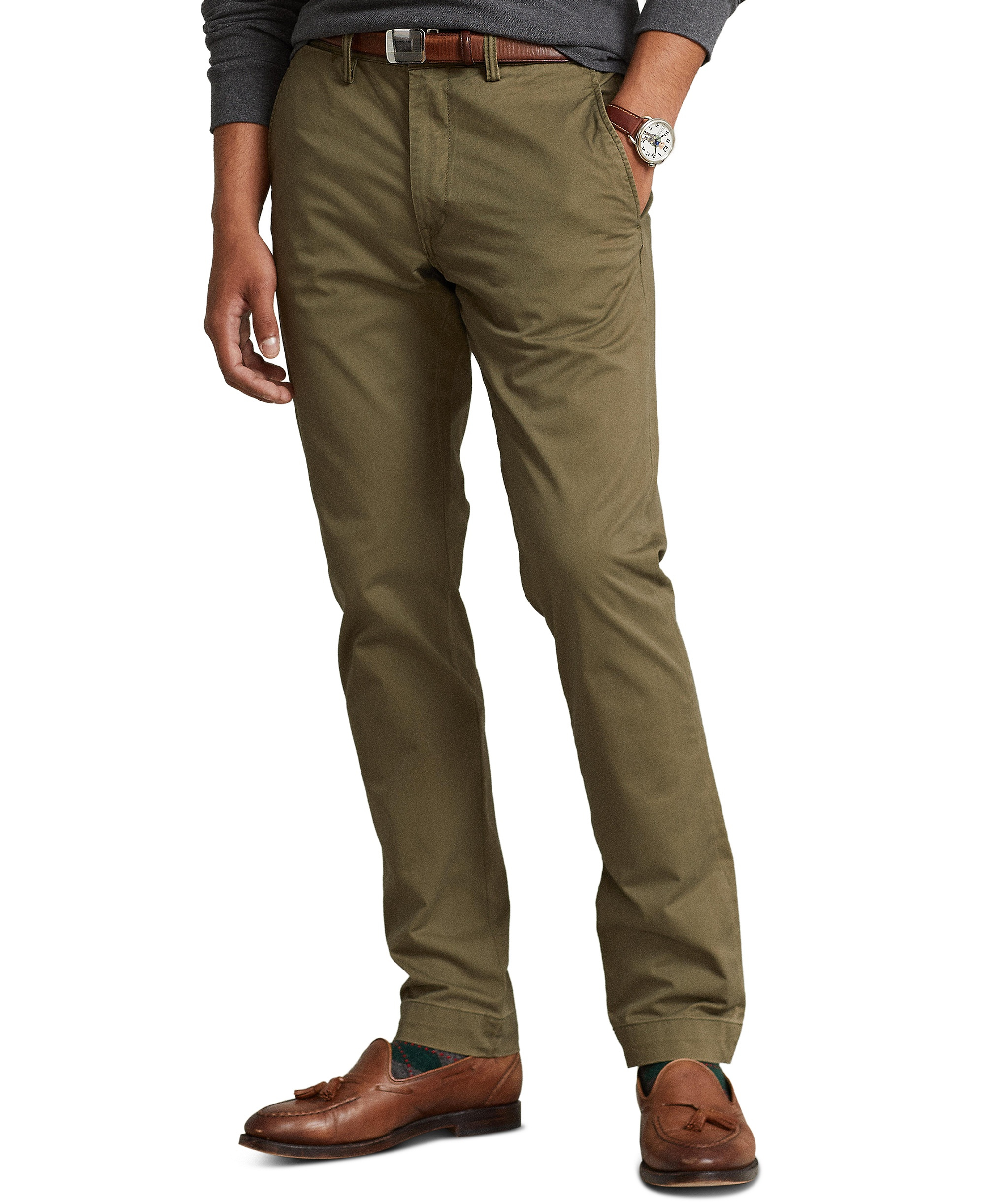 Polo Ralph Lauren Men's Stretch Slim Fit Chino Pants - Canopy Olive