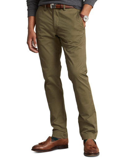 Polo Ralph Lauren Men's Stretch Slim Fit Chino Pants - Canopy Olive