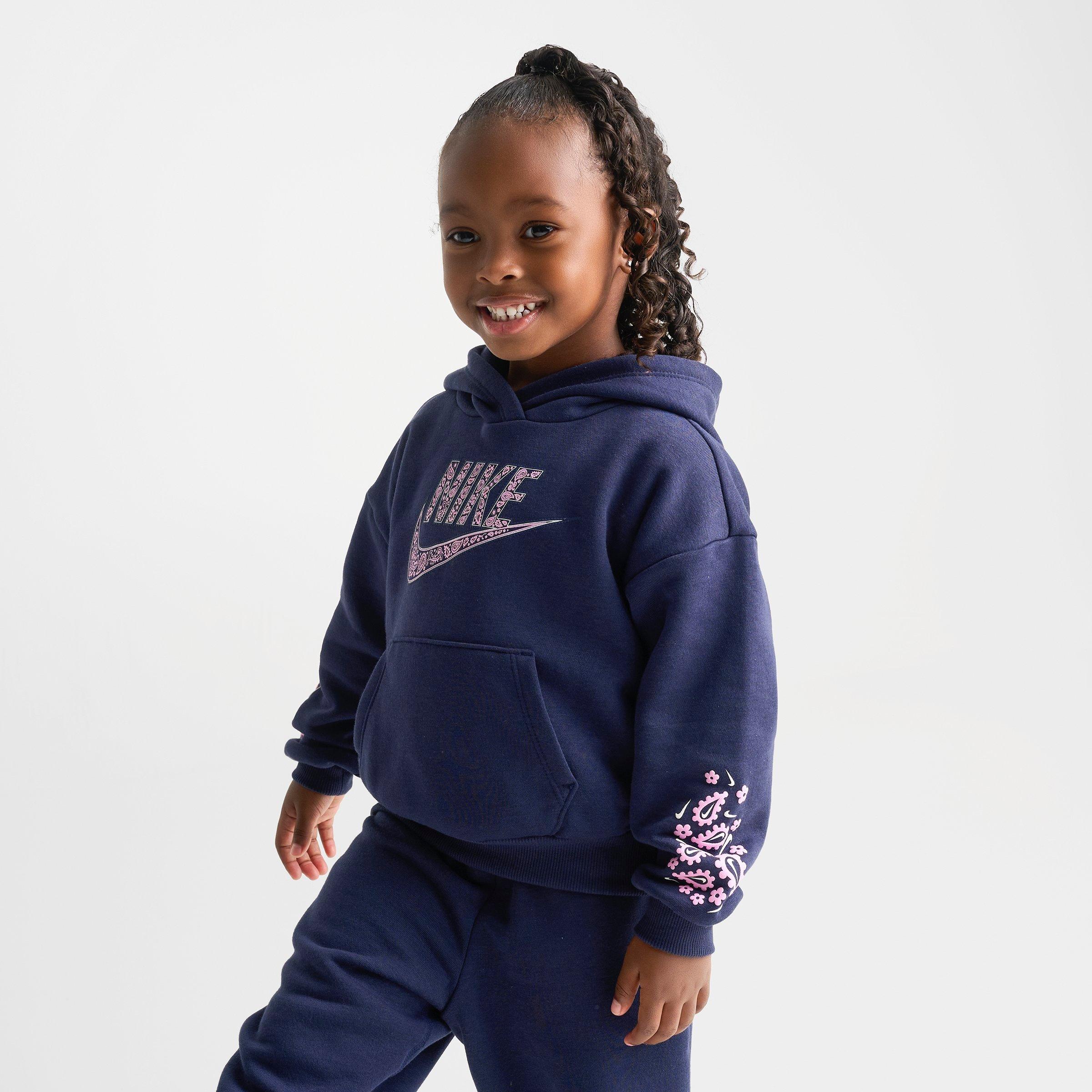 Girls' Toddler Nithtke Paisley Pullover Hoodie and Jogger Pants Set - Midnight Navy