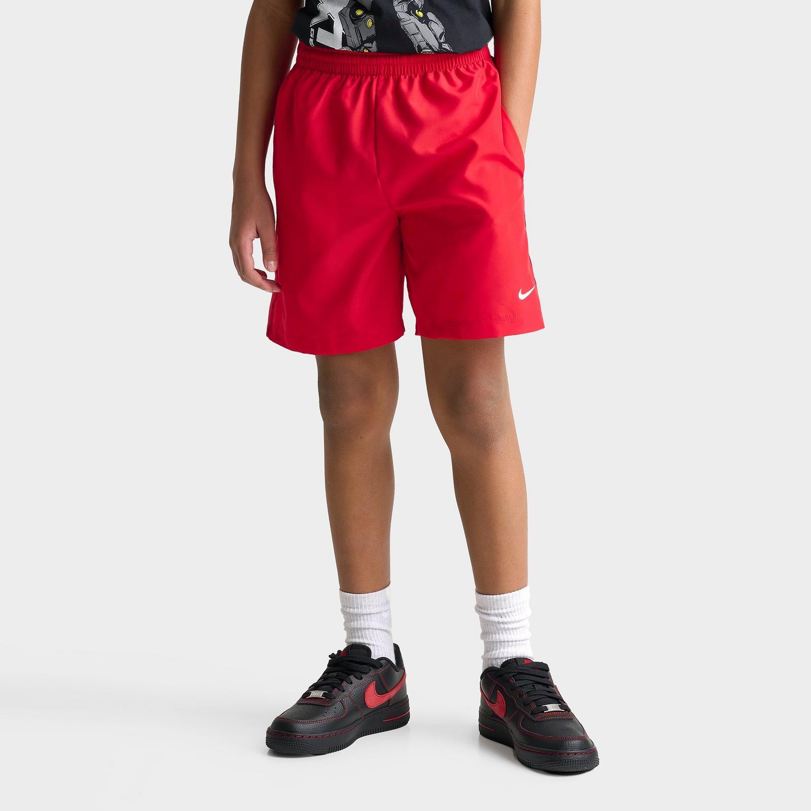 Big Kids' Nike Multi Dri-FIT Training Shorts - University Red/White