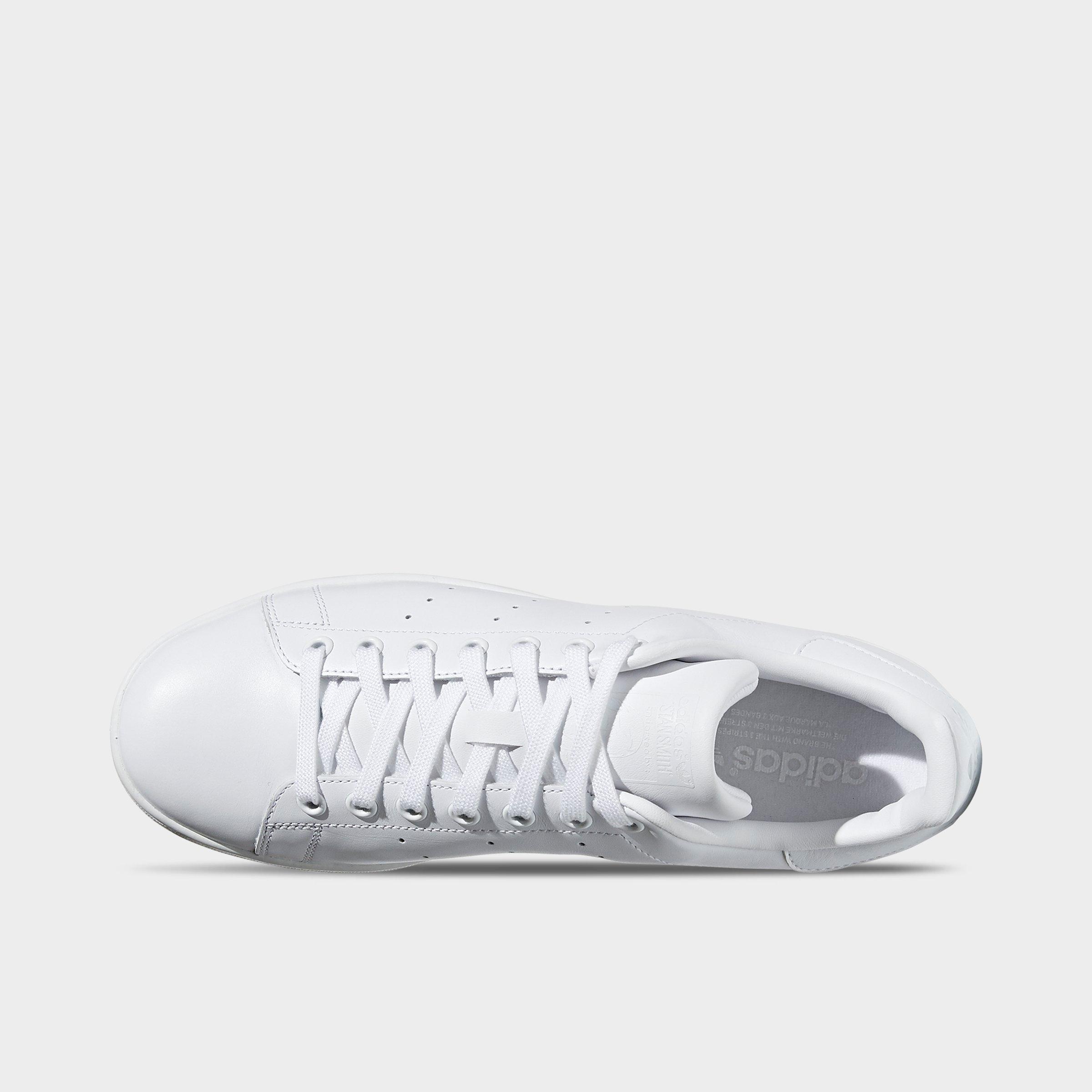 Men's adidas Originals Stan Smith Casual Shoes - Cloud White/Cloud White/Cloud White - Top view