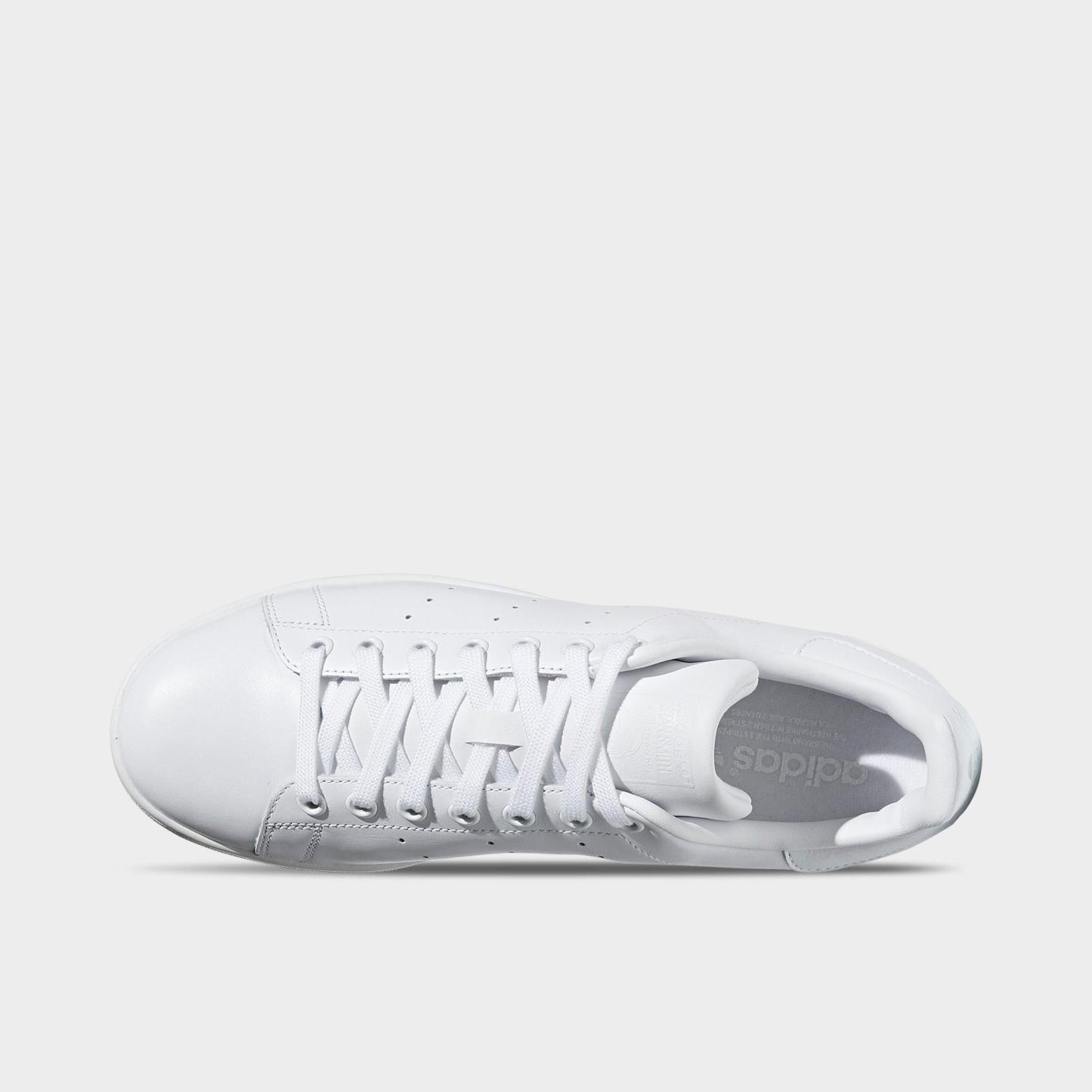 Men's adidas Originals Stan Smith Casual Shoes - Cloud White/Cloud White/Cloud White - Top view