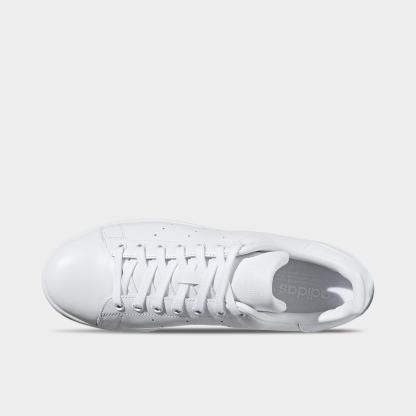 Men's adidas Originals Stan Smith Casual Shoes - Cloud White/Cloud White/Cloud White - Top view
