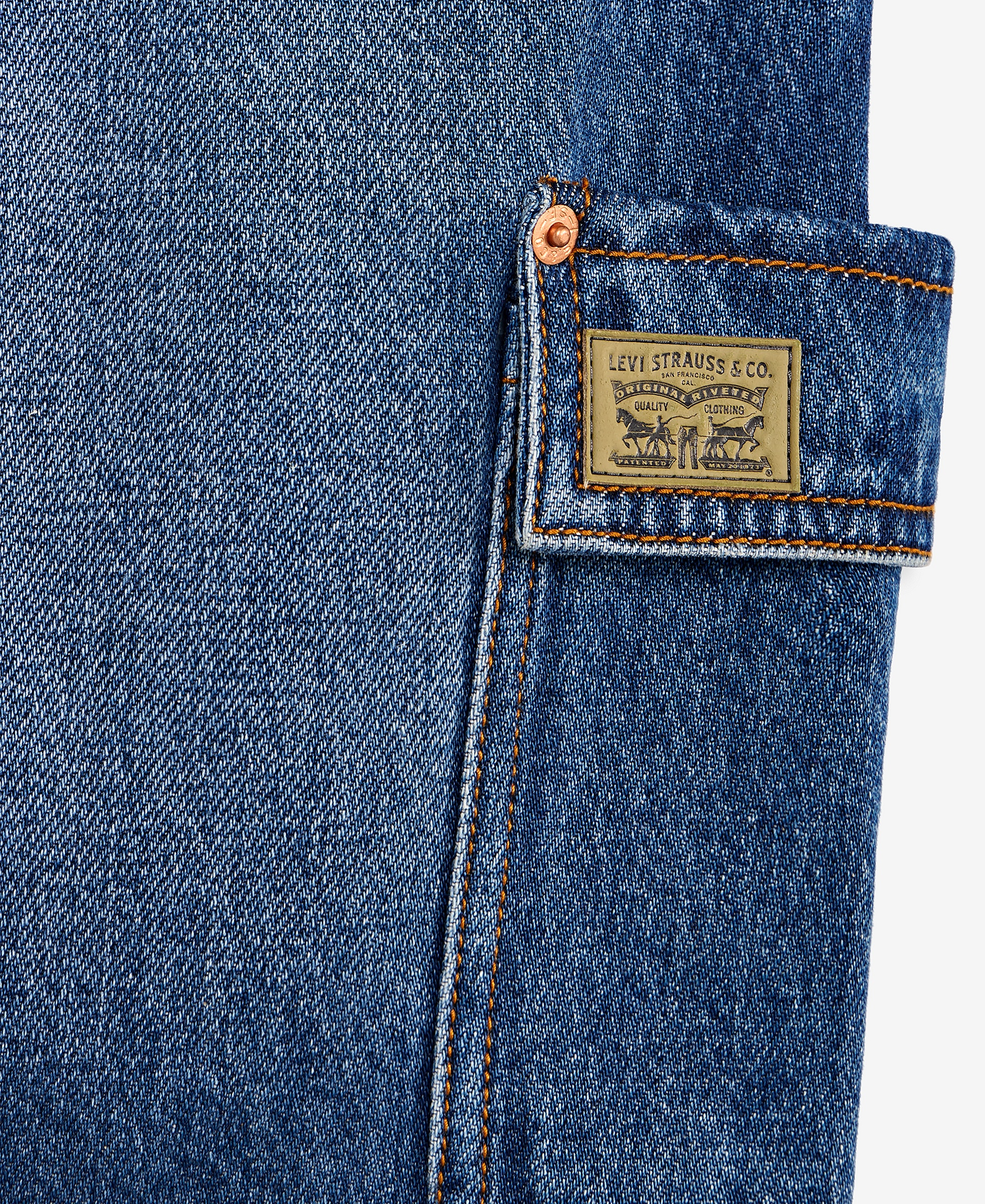 Levi's Big Boys Denim Cargo Shorts - Tumbleweed