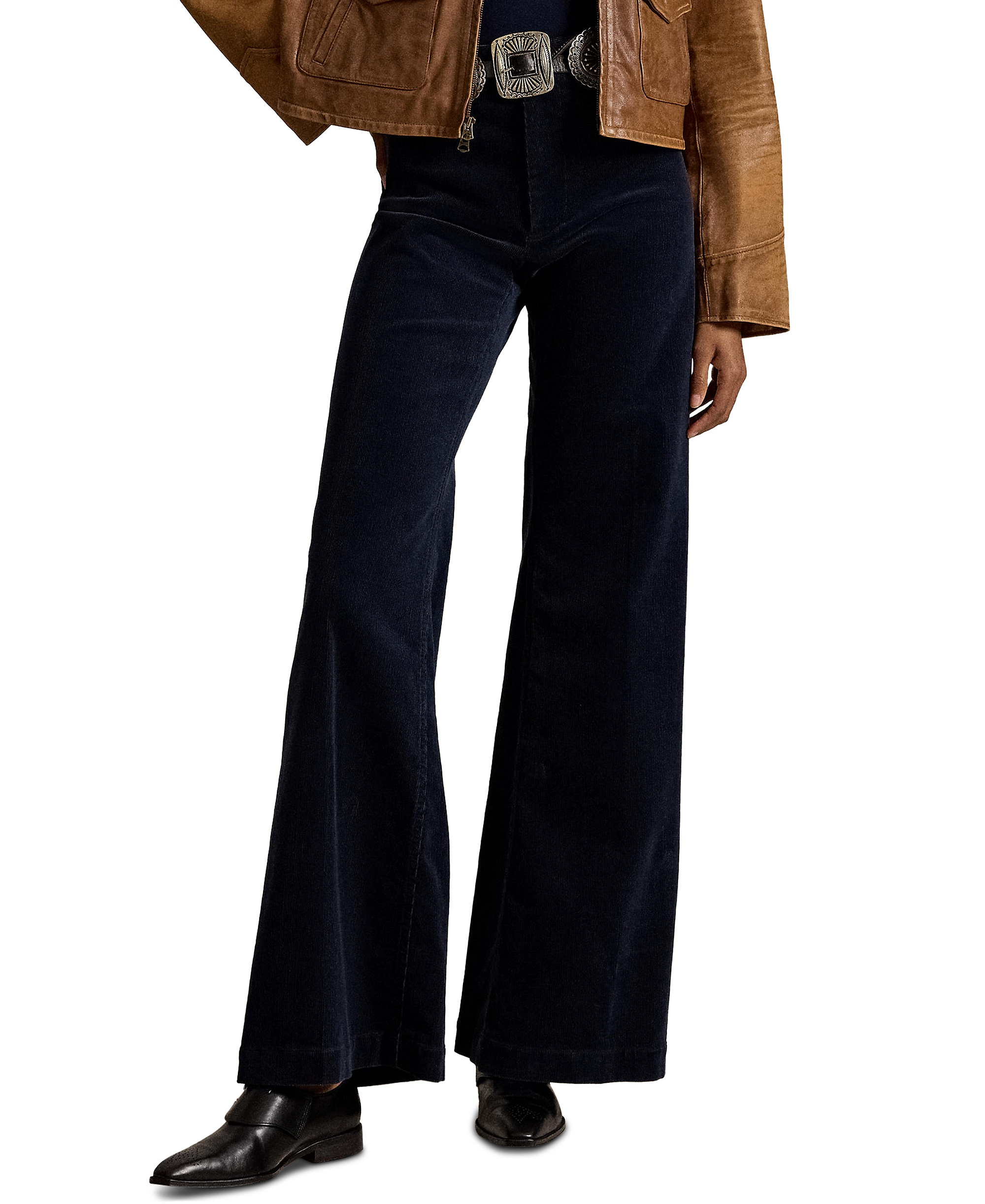 Polo Ralph Lauren Women's Beaton Corduroy Flared Pants - Navy