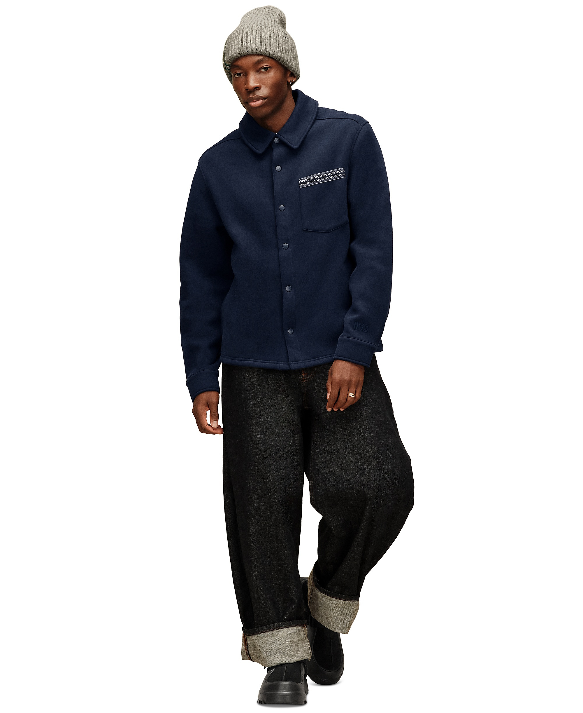 UGG® Men's Tasman Relaxed-Fit Shirt Jacket - Mariner